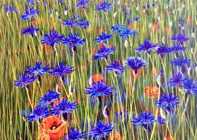 cornflowers-floral-art