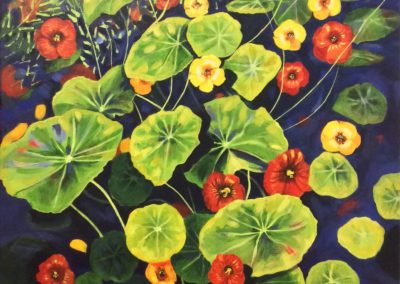 nasturtiums-painting