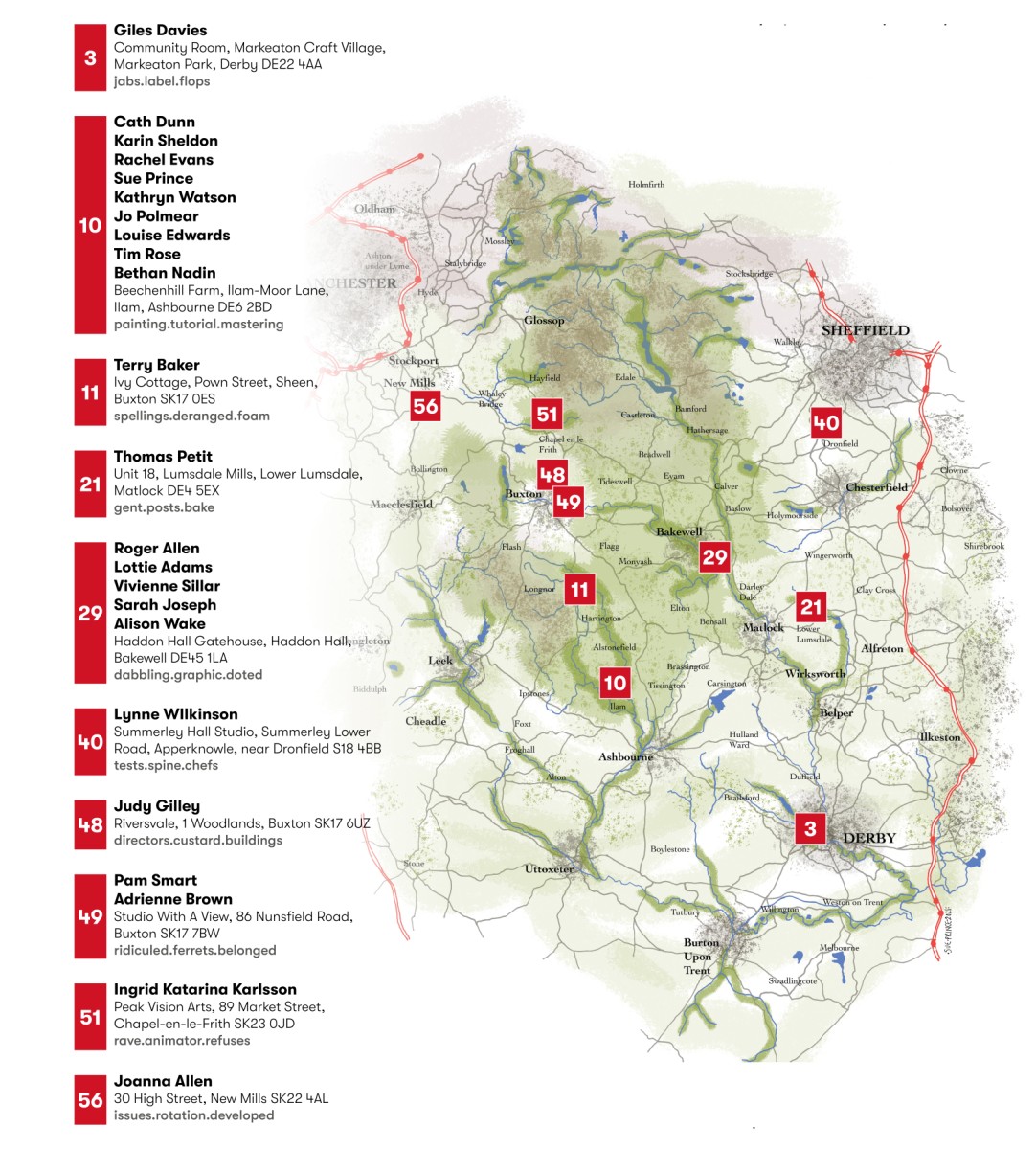 PDA Map-Derbyshire Open Arts-forpage