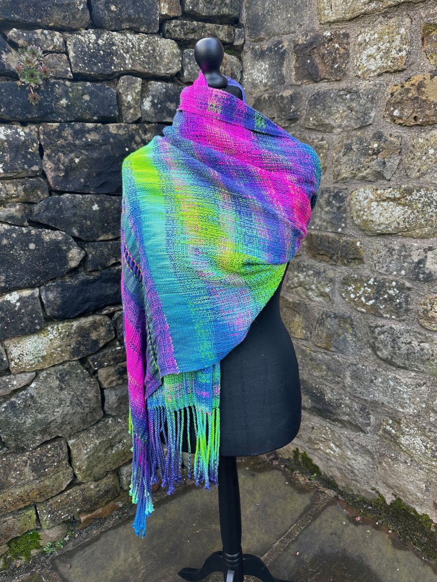 A shawl based on the Northern Lights