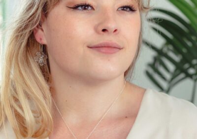 Judith Brown intricate silver wire flower jewellery