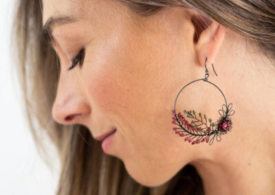 Judith brown statement garland earrings