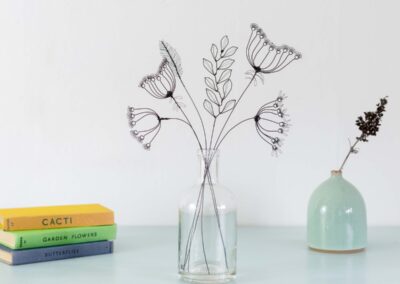 judith brown jewellery hedgreow inspired wire flowers